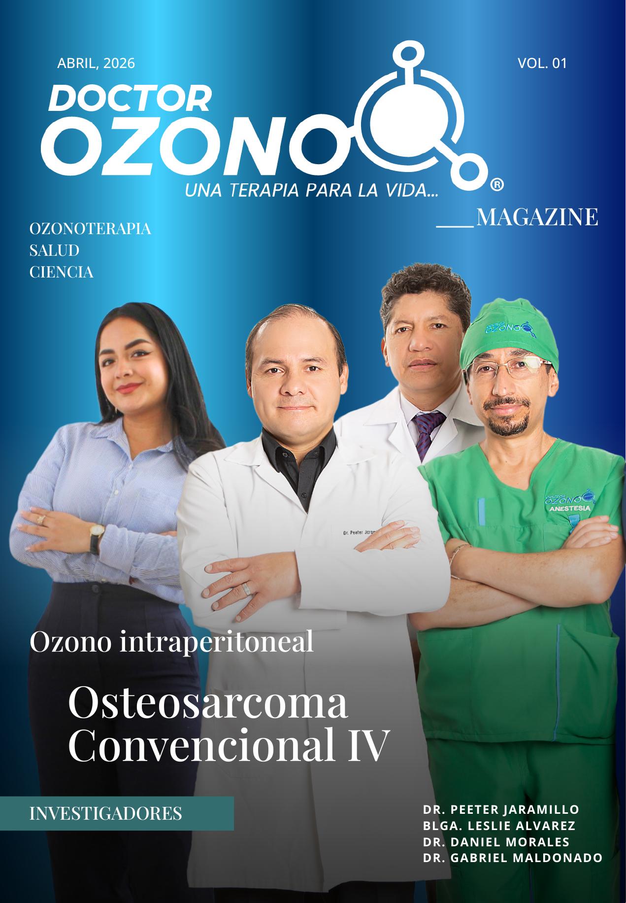 Portada de DOCTOR OZONO Magazine, Abril 2026, Vol. 01